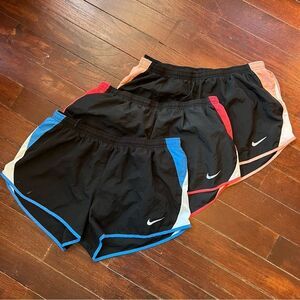 Set of 3 Nike Dri-FIT Black Running Shorts